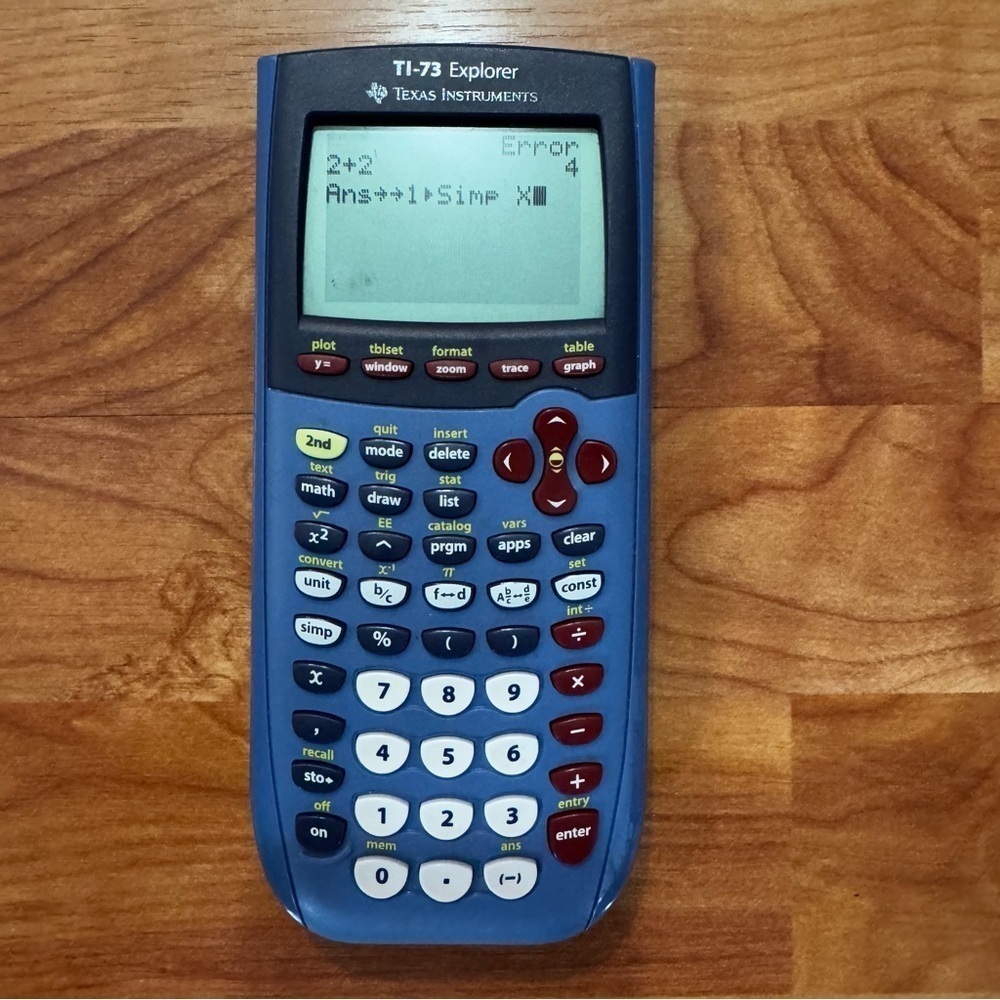 Texas Instruments TI-73 Explorer Graphing Calculator Tested Works No Cover